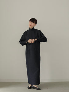 DOLMAN SLEEVE JACQUARD DRESS