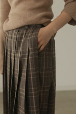 画像をギャラリービューアに読み込む, CHECK PLEATS VOLUME SKIRT
