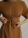 BELTED DRESS