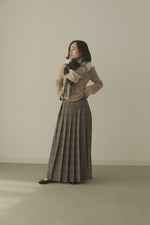 画像をギャラリービューアに読み込む, CHECK PLEATS VOLUME SKIRT
