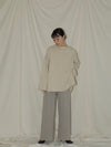EYELET KNIT PANTS