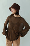 GLITTER BALLOON SLEEVE KNIT
