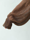 GLITTER BALLOON SLEEVE KNIT