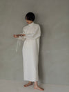 DOLMAN SLEEVE JACQUARD DRESS