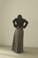画像をギャラリービューアに読み込む, CHECK PLEATS VOLUME SKIRT
