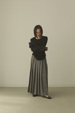 画像をギャラリービューアに読み込む, CHECK PLEATS VOLUME SKIRT
