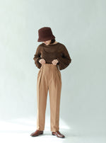画像をギャラリービューアに読み込む, HIGH WAIST TAPERD PANTS
