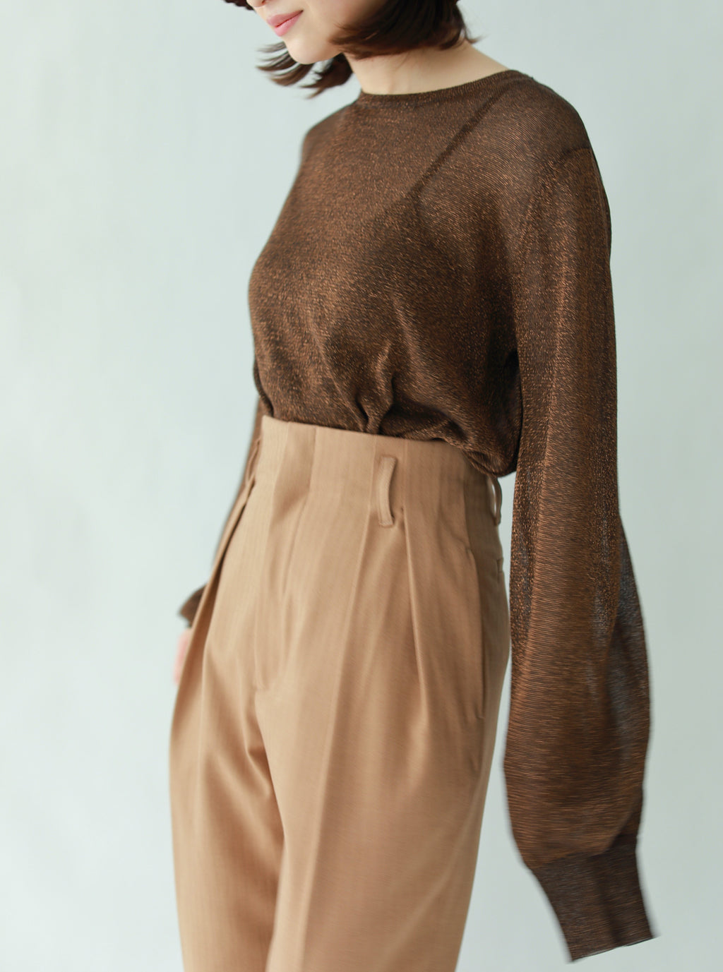 HIGH WAIST TAPERD PANTS