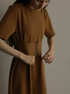BELTED DRESS