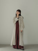 画像をギャラリービューアに読み込む, STRIPE LINEN COAT
