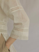 画像をギャラリービューアに読み込む, VINTAGE PEPLUM BLOUSE
