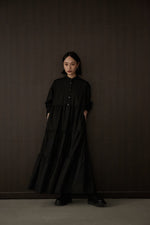 画像をギャラリービューアに読み込む, FRENCH CUFFS TIERED DRESS
