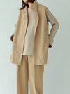 STAND COLLAR VEST