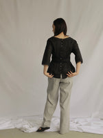 画像をギャラリービューアに読み込む, VINTAGE PEPLUM BLOUSE
