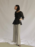 画像をギャラリービューアに読み込む, VINTAGE PEPLUM BLOUSE

