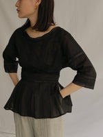 画像をギャラリービューアに読み込む, VINTAGE PEPLUM BLOUSE
