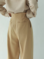 画像をギャラリービューアに読み込む, HIGH WAIST TUCK PANTS
