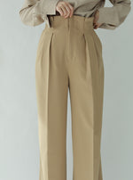 画像をギャラリービューアに読み込む, HIGH WAIST TUCK PANTS
