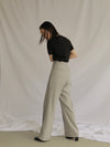 HIGH WAIST PIN TUCK PANTS