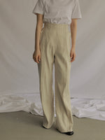 画像をギャラリービューアに読み込む, HIGH WAIST PIN TUCK PANTS
