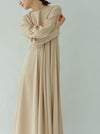 BACK SATIN DRESS