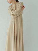 画像をギャラリービューアに読み込む, BACK SATIN DRESS
