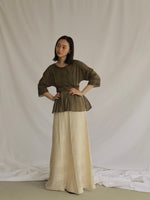 画像をギャラリービューアに読み込む, VINTAGE PEPLUM BLOUSE
