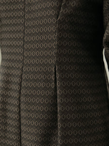 JACQURD TUCK SLEEVE DRESS