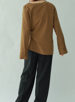 画像をギャラリービューアに読み込む, CHAMBRAY BLOUSE
