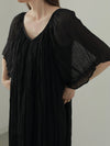 CREPE BACKTIE DRESS