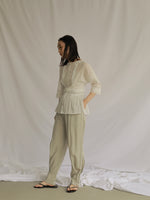 画像をギャラリービューアに読み込む, VINTAGE PEPLUM BLOUSE
