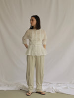 画像をギャラリービューアに読み込む, VINTAGE PEPLUM BLOUSE
