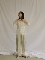 画像をギャラリービューアに読み込む, VINTAGE PEPLUM BLOUSE
