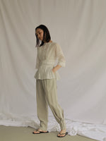 画像をギャラリービューアに読み込む, VINTAGE PEPLUM BLOUSE
