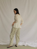 画像をギャラリービューアに読み込む, VINTAGE PEPLUM BLOUSE
