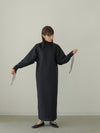 DOLMAN SLEEVE JACQUARD DRESS