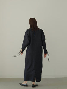 DOLMAN SLEEVE JACQUARD DRESS