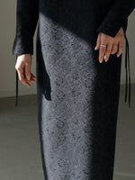 画像をギャラリービューアに読み込む, DOLMAN SLEEVE JACQUARD DRESS

