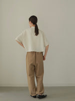 画像をギャラリービューアに読み込む, JACQUARD CROPPED BLOUSE
