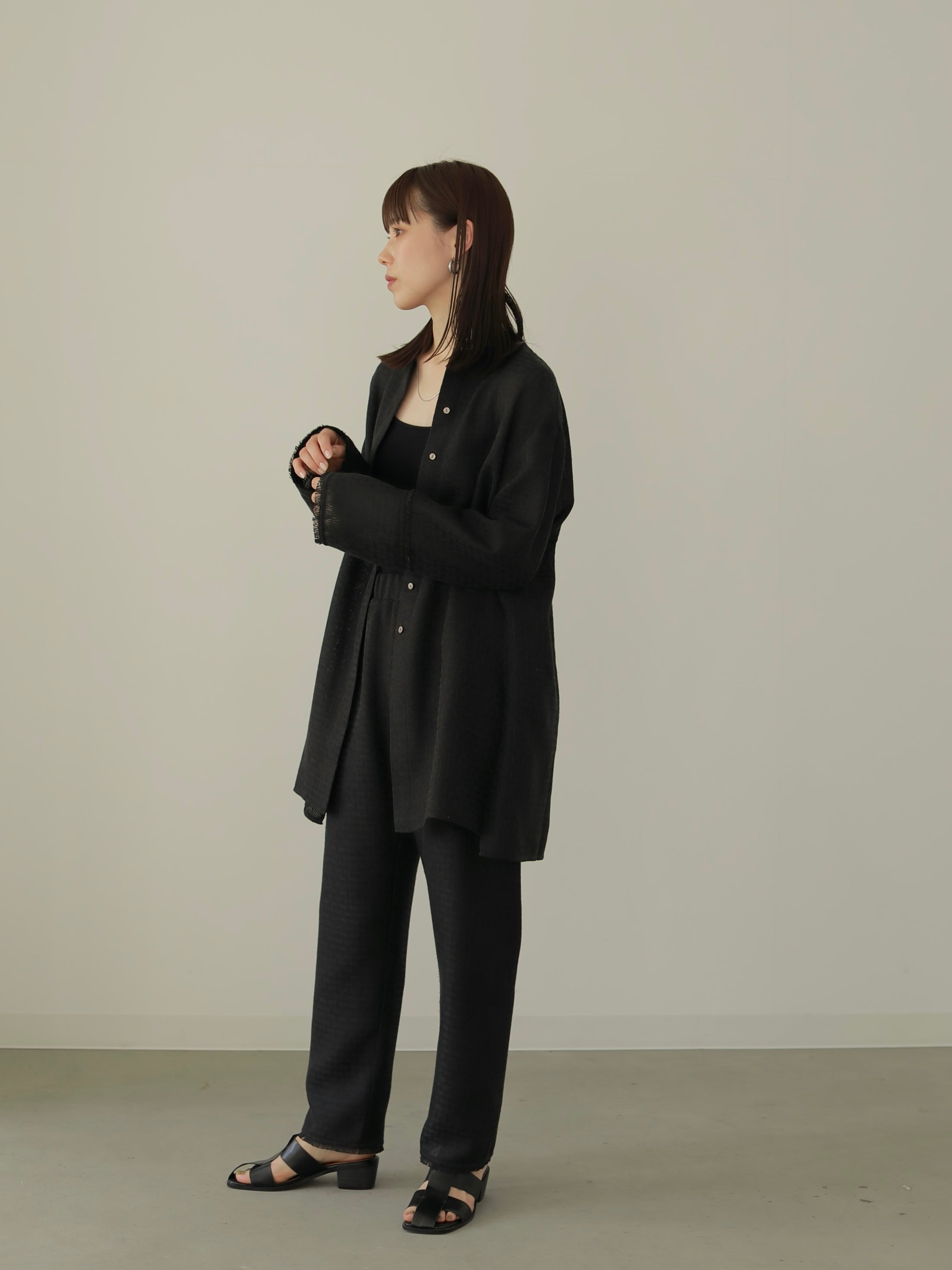 TWEEDY LONG BLOUSE