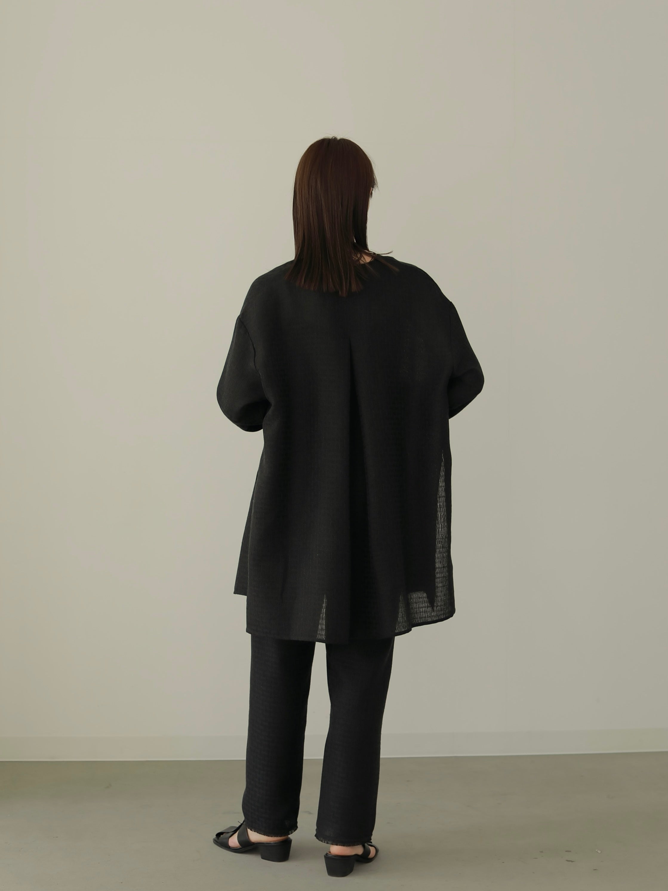 TWEEDY LONG BLOUSE