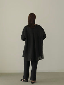 TWEEDY LONG BLOUSE