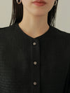 TWEEDY LONG BLOUSE