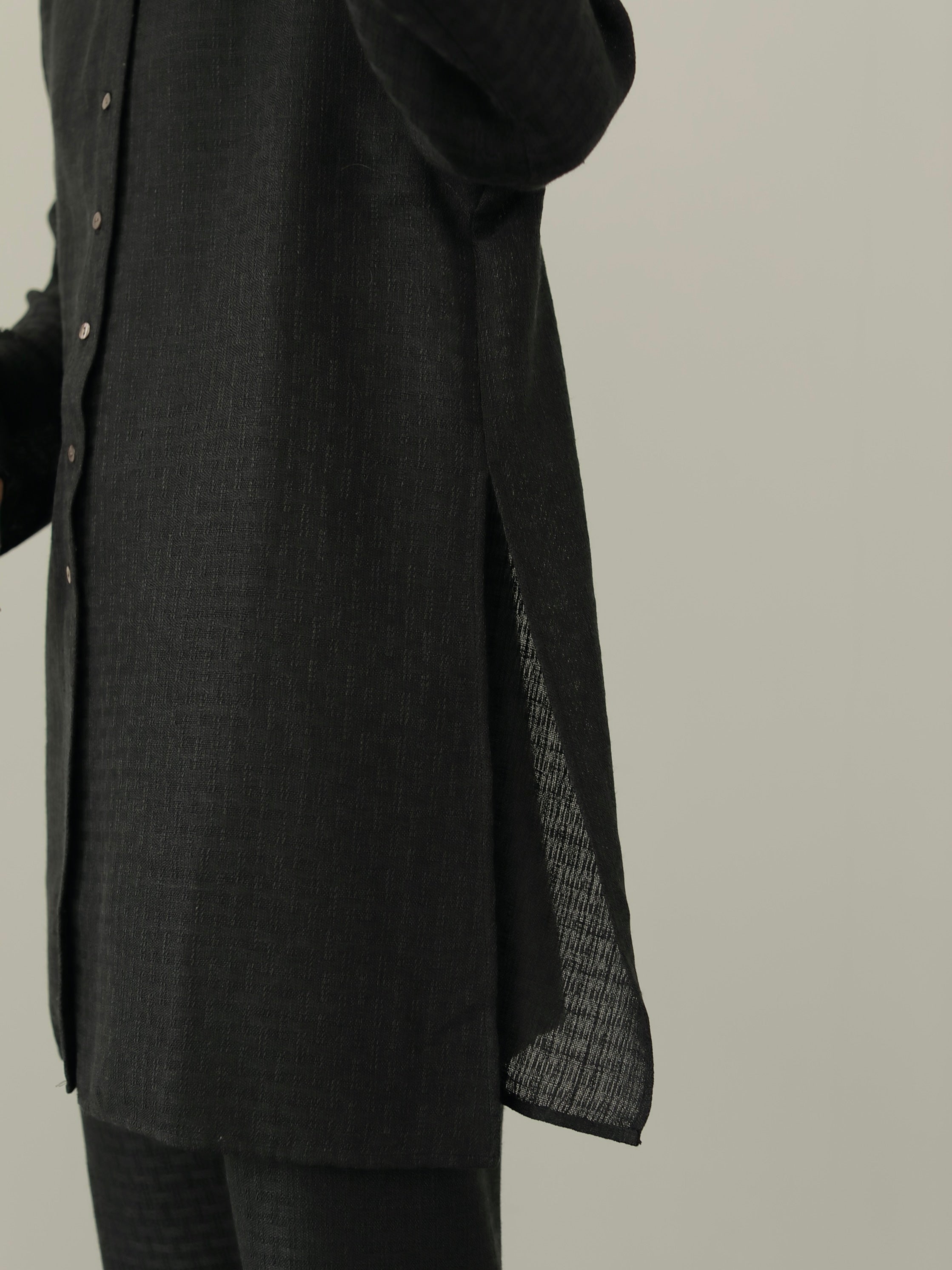 TWEEDY LONG BLOUSE