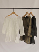 画像をギャラリービューアに読み込む, VINTAGE PEPLUM BLOUSE
