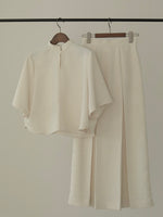 画像をギャラリービューアに読み込む, JACQUARD CROPPED BLOUSE
