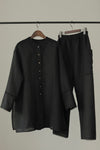 TWEEDY LONG BLOUSE