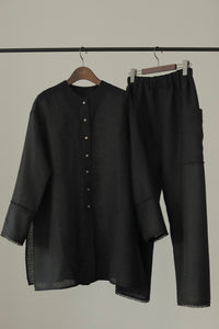 TWEEDY LONG BLOUSE