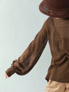 GLITTER BALLOON SLEEVE KNIT