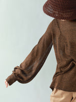 画像をギャラリービューアに読み込む, GLITTER BALLOON SLEEVE KNIT
